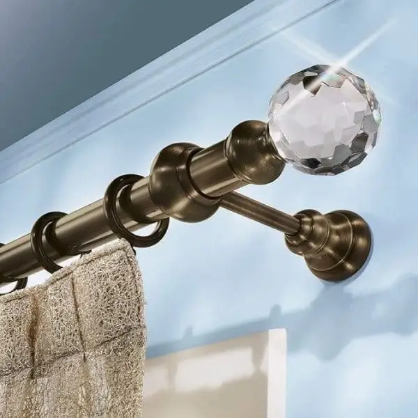 Stylish curtain rod holder