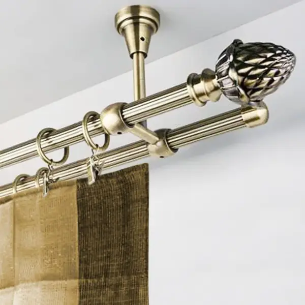 Wall curtain rod holders