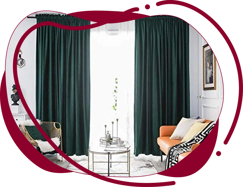 Custom Curtains for Living Room in Dubai