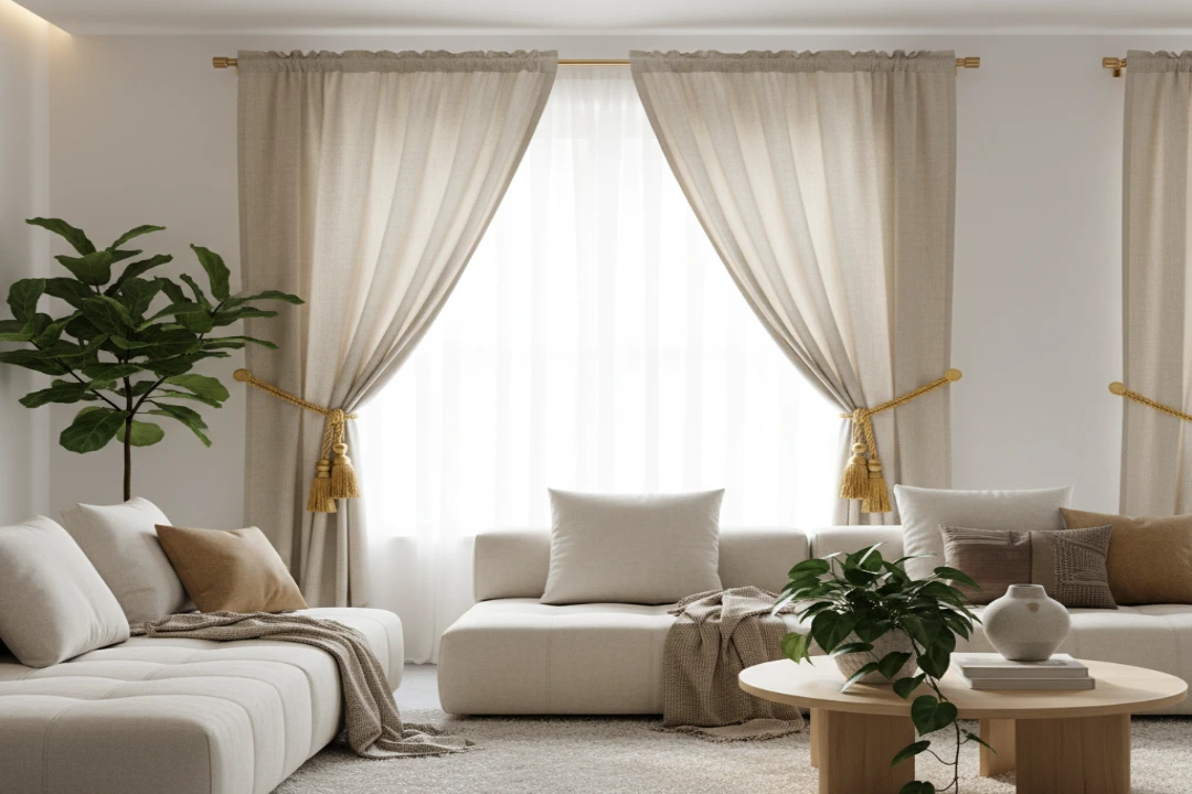 Living room curtain tie backs Dubai