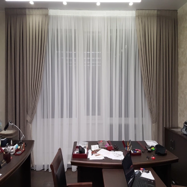 Luxury office curtains and drapes Dubai