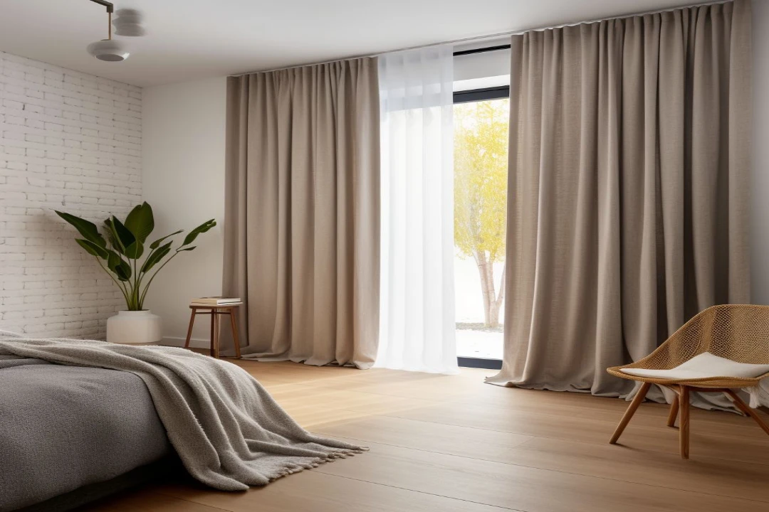 Natural Linen Curtains UAE