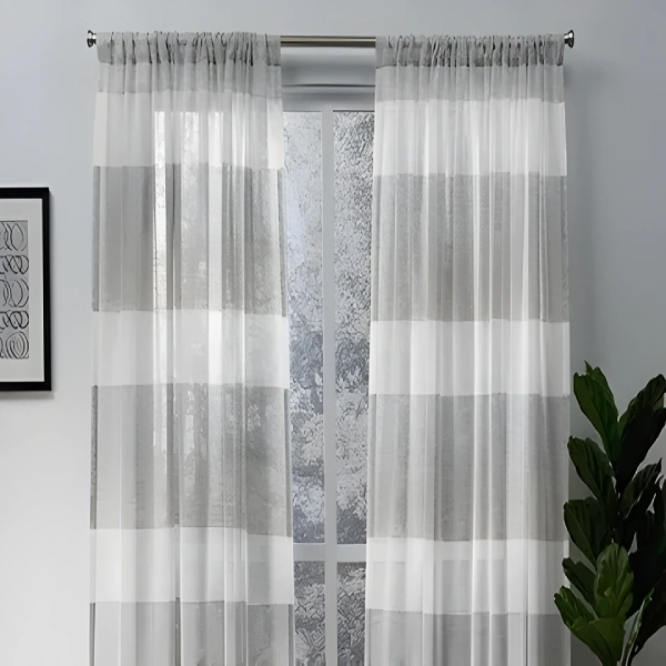 rod pocket sheer curtains Dubai