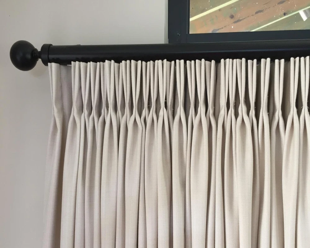 Modern pleated window curtains Dubai