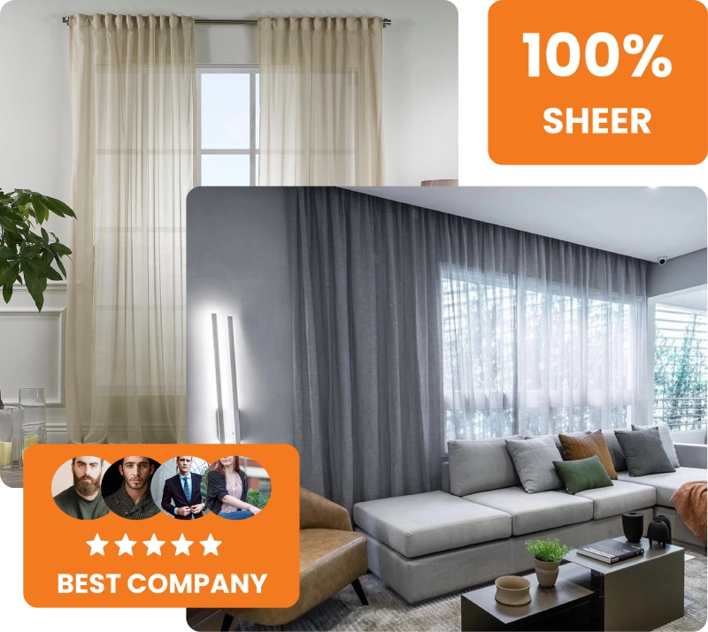 sheer curtains price in Dubai