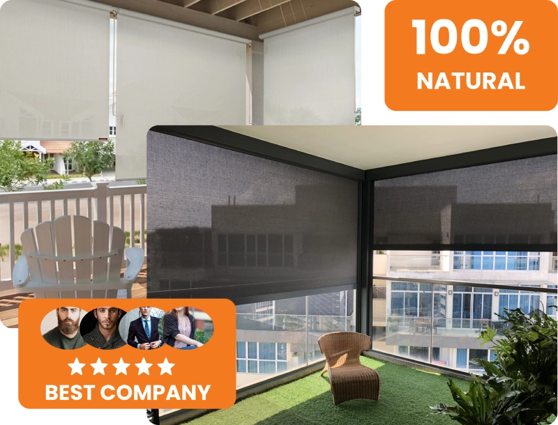Balcony roller shades Dubai