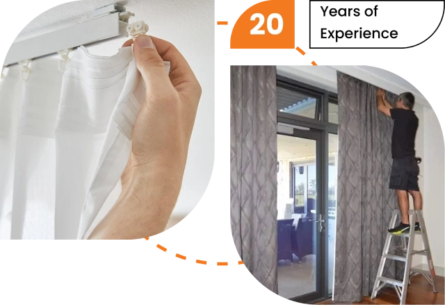 Curtain installation services Dubai