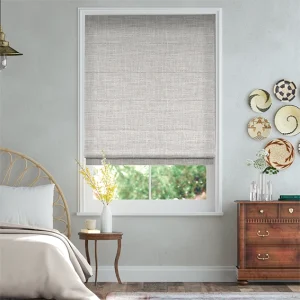 Electric Arlo Oatmeal Coconut Double Roman Blind