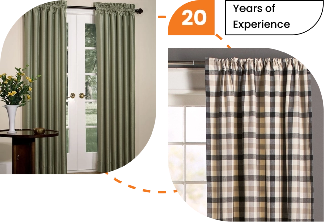 Affordable rod pocket curtains in Dubai