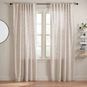 Bea Light Oatmeal Linen curtains