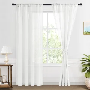 Bea Off White Linen curtains