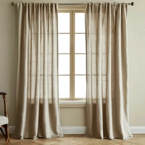 Carita Oatmeal Linen curtains