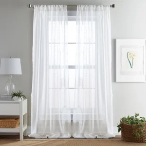 Gabriella White Linen curtains
