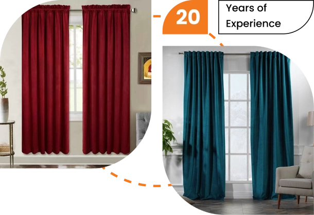 Luxury velvet curtains Dubai