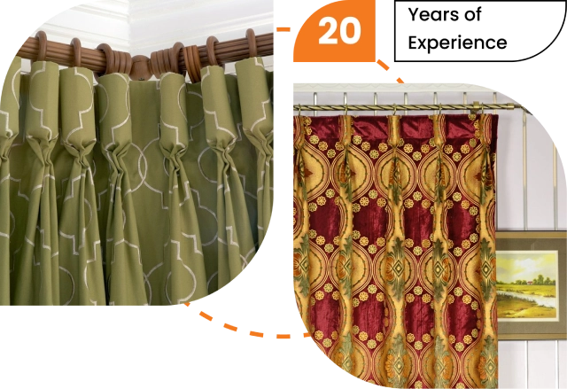 goblet pleated drapes Dubai