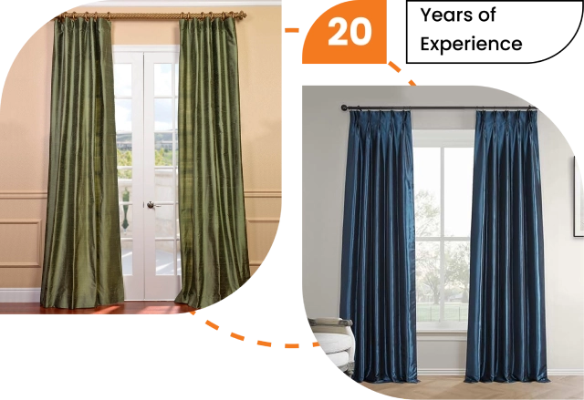 luxury silk curtains Dubai
