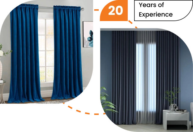 Buy blue curtains Dubai