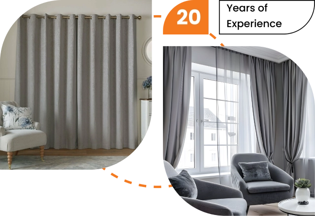 Grey Window Curtains Dubai