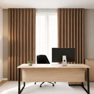 Cocoa Office Curtain