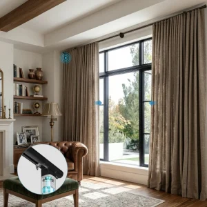 Smart Wings Motorized Curtain Rod Kit for Living Room