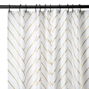 Art Deco Gold Shower Curtain
