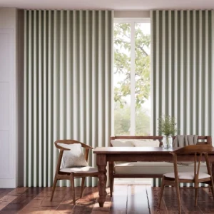 Bijou Linen Oatmeal Motorized Curtains