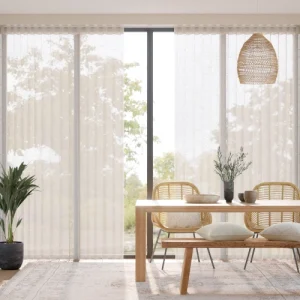 Madagascar Voile Neutral Motorized Curtains