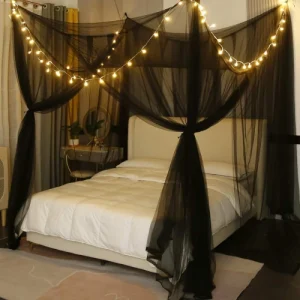 Mangersi Canopy Curtains for Full to King Size Bed