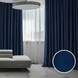Navy Blue Blackout Curtains