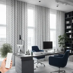 Office Striped Curtains