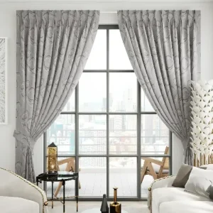Textured Grey Curtains